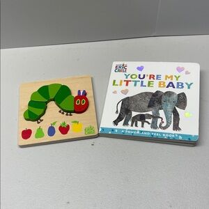 Eric Carle Caterpillar Puzzle and You are my Little baby book
